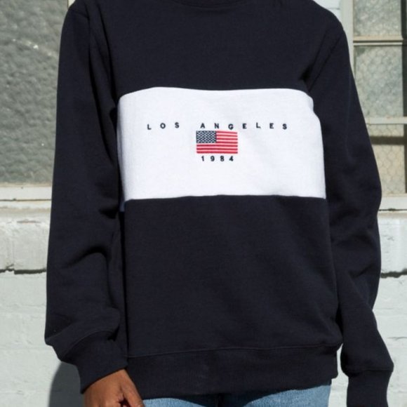 Brandy Melville Sweaters - Brandy Melville 1984 Embroidered Crewneck